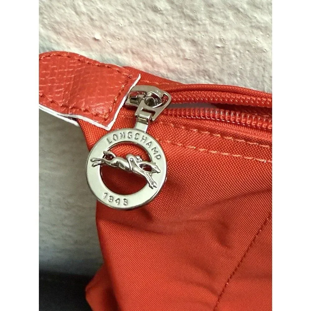 Longchamp Le Pliage Club Medium Top Handle Nylon Tote VERMILLION Red New